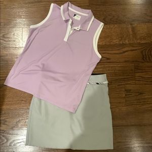 IZOD golf skirt and top.